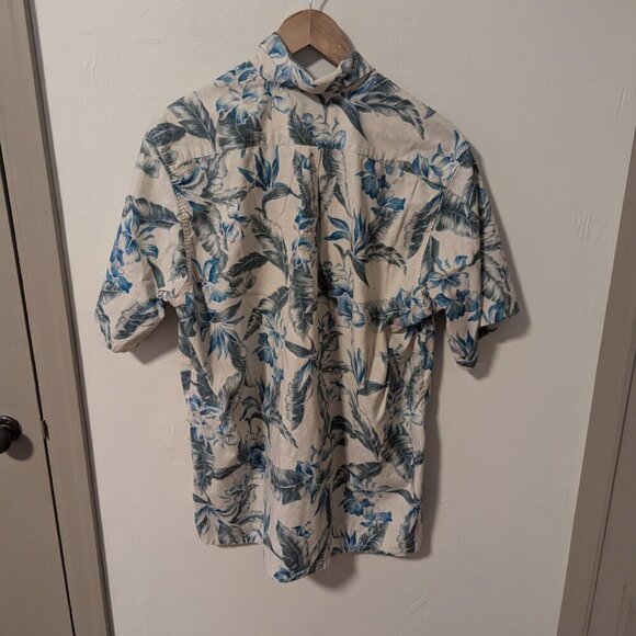 Vintage Go Barefoot Hawaii Aloha Shirt Cotton Button Reverse Dye Floral Size XL - Picture 5 of 5